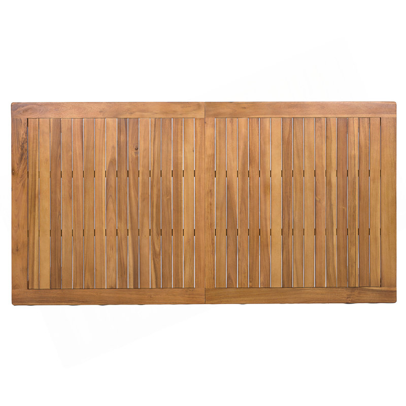 Table de salle à manger d'extérieur en bois pour terrasse