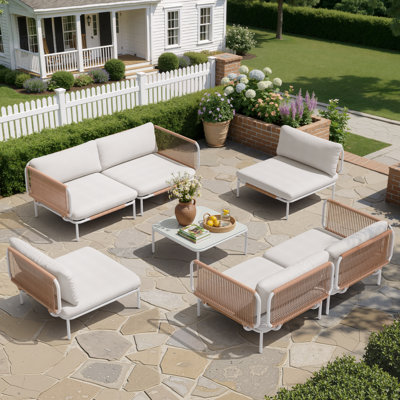Ensemble de conversation modulaire pour l'extérieur pour 6 personnes