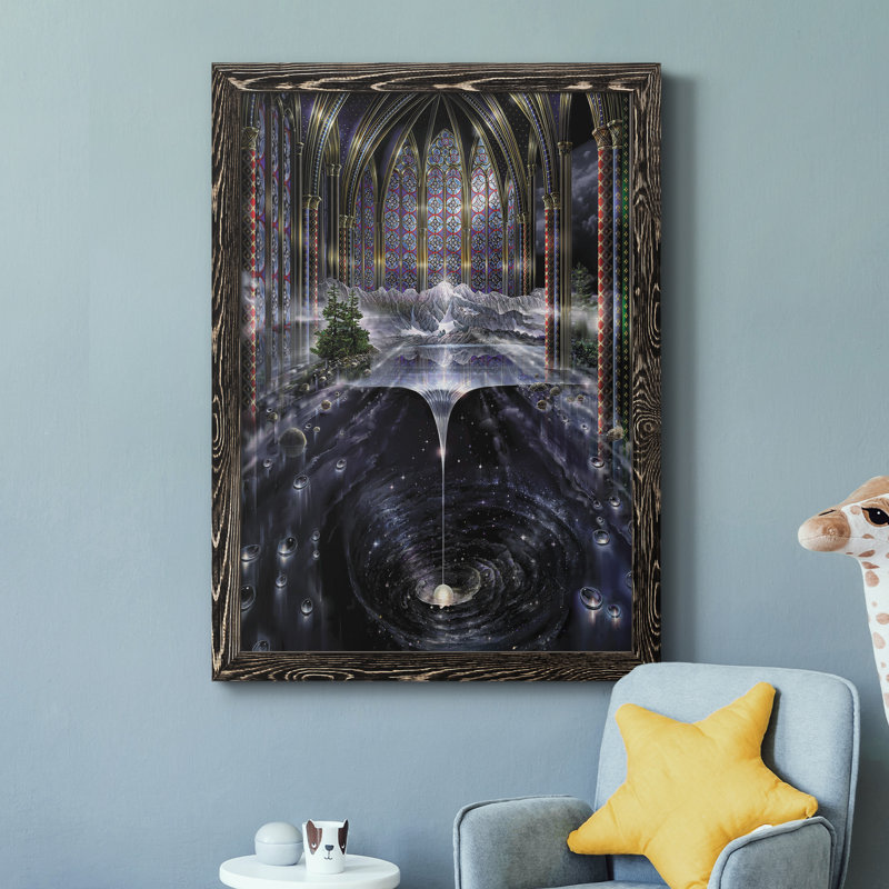 Genèse I - cadre photo, impression sur toile, Cadre noir, H 44 po x l 31 po x P 1 po
