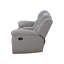 Chenille Upholstered Reclining Loveseat Grey