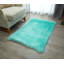 Tapis vert clair à poil long Enrica