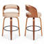 Tabouret de comptoir pivotant moderne de 26 po avec cadre en bois cintré-572163344-763709909