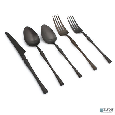Elyon 20-Pieces 18/10 Stainless Steel Flatware Set