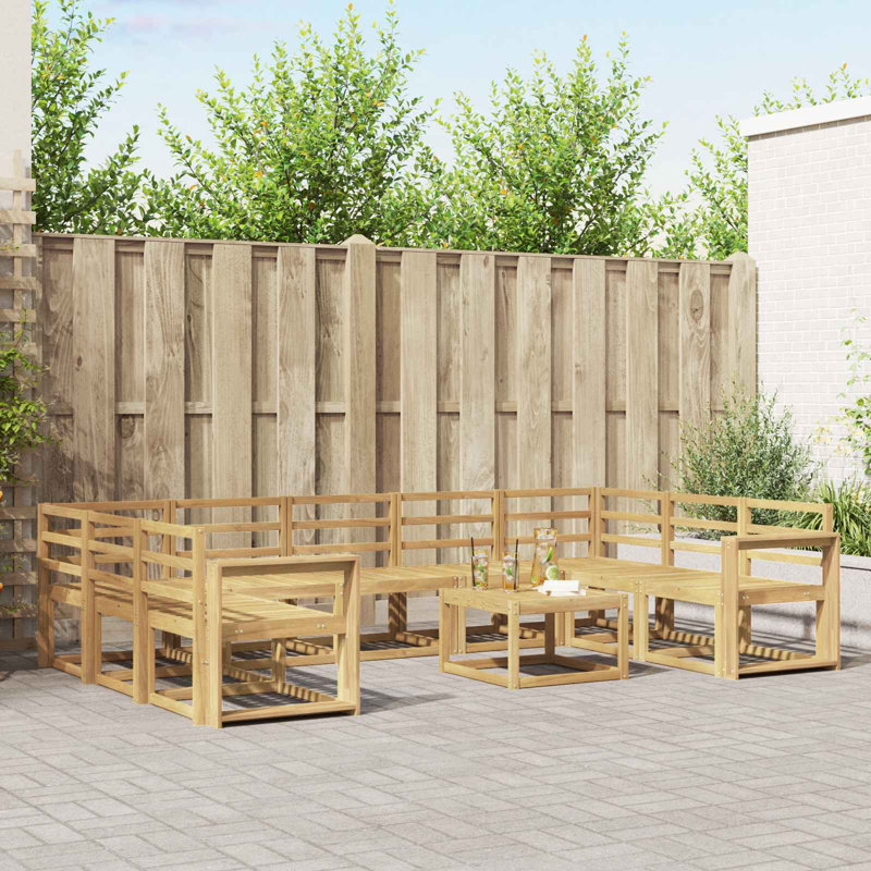  Outdoor Sofa Set 10 pcs