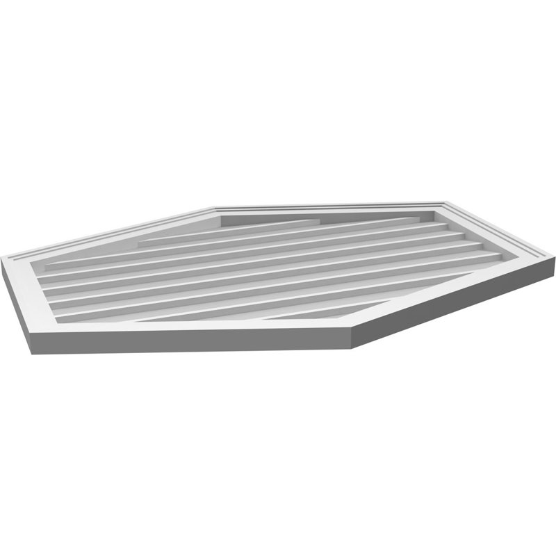 Ventilé vertical à pignon vertical 4/12 po, H 28 po x l 38 po x P 1,5 po