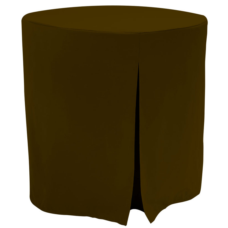 Tablevogue Round Table Cover, Chocolate, 30" L x 30" W