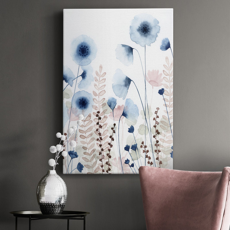 - Peinture sur toile tendue, H 18 po x l 12 po x P 1 po