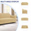 Housse de canapé en jacquard 2 pièces, housse extensible en polyester spandex pour le salon, protection facile à installer et lavable (canapé, kaki)-1838176923-1838177002