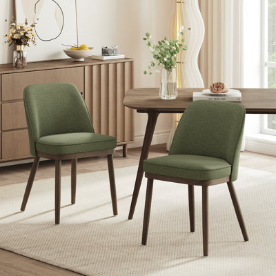 Chaise rembourrée en bois massif