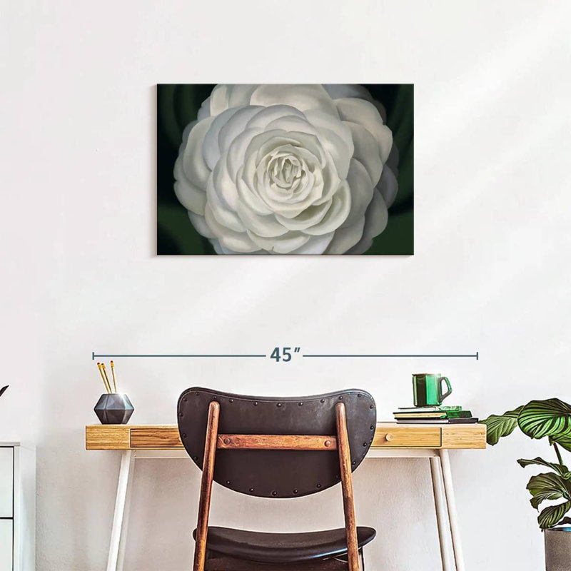 " Camellia ", 20" H x 30" W x 1.25" D