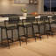 Bar Stool with Iron Frame-540985665