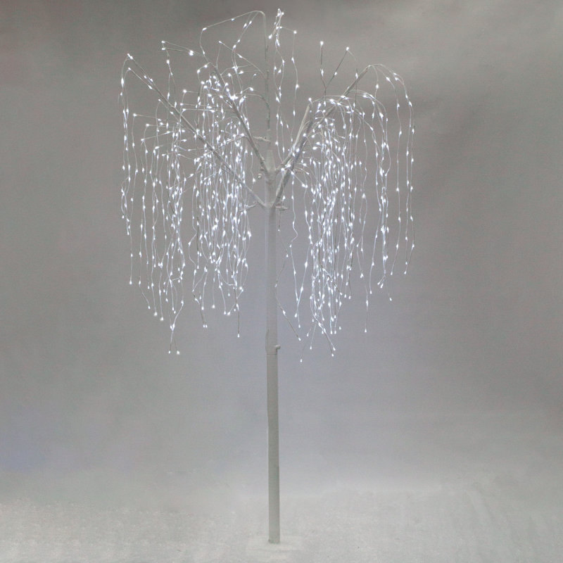 Weeping Willow Tree Lighted Display, 240cm H x 134cm W x 134cm D, Warm White