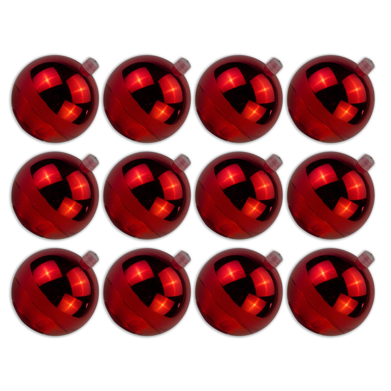 Ornement boule solide, Rouge