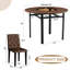 Ensembles de tables de salle à manger modernes en bois brun avec rangement pour la maison et la cuisine