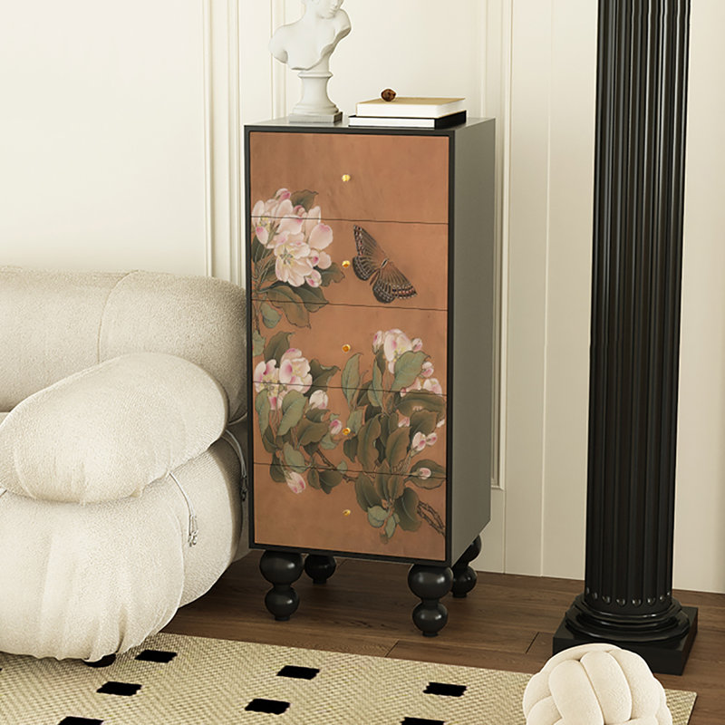 Armoire décorative à tiroirs de salon rétro