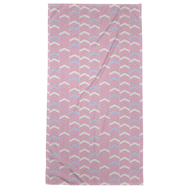 Stephenie Beach Towel, Pink/Teal