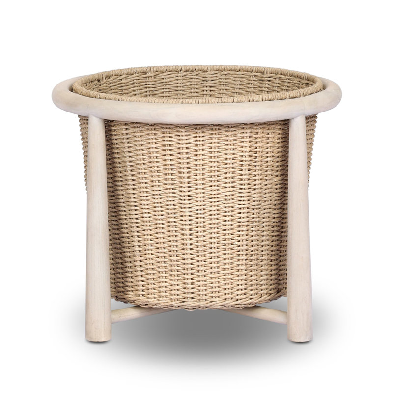 Kernan Basket-Single Twisted Black Hyacinth, Single Twisted Harvest