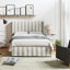 Lit plateforme tapissier Carlyon avec housse lavable et rangement sous le lit
