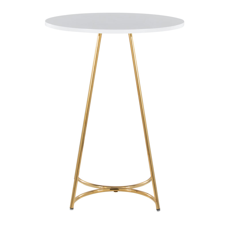 Ramaj Counter Table, Gold, White