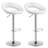 Molter Swivel Upholstered Adjustable Height Counter Stool with Metal Frame-972535127