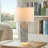 Distressed Grey 23.25'' Table Lamps Set Of 2 With Night Light Base And Included Bulbs 