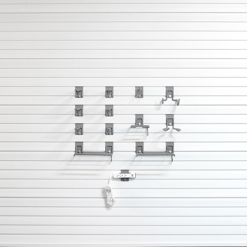 Steel Slatwall Bin Piece Set