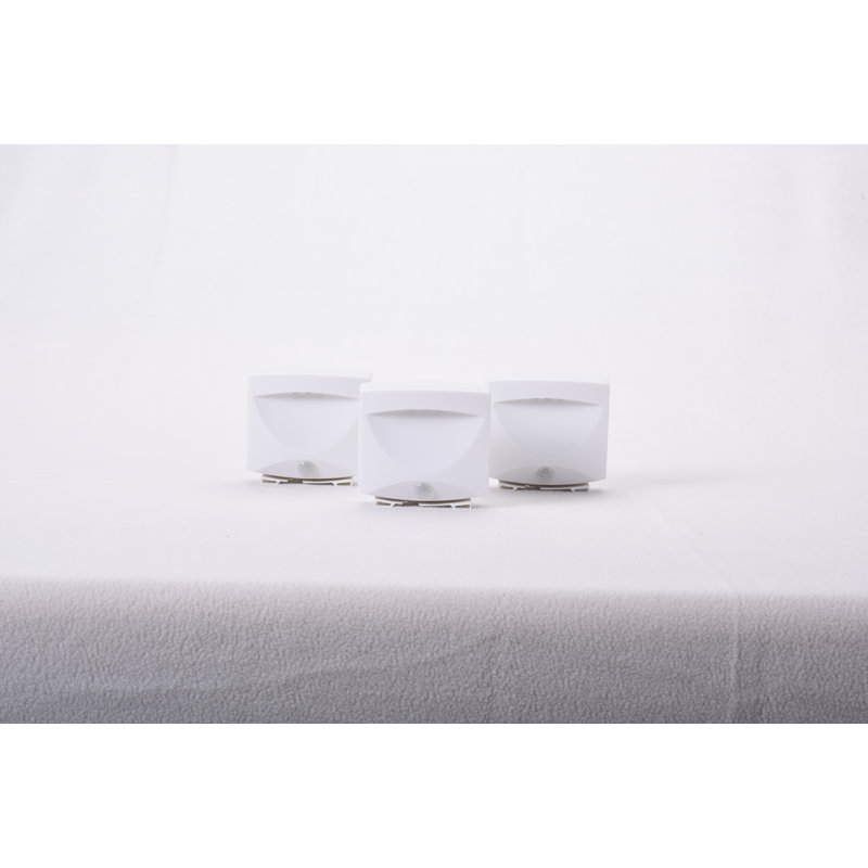 Battery-Powered Motion-Activated Indoor/Outdoor Night Light, White