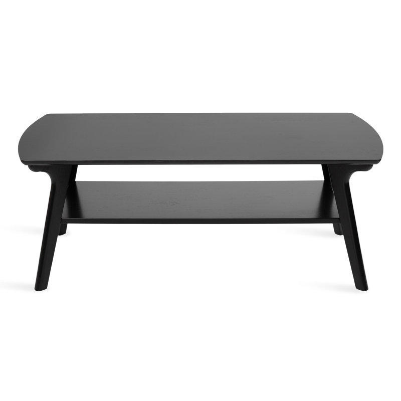 Table basse à niveaux rectangulaire avec rangement