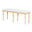 Banc de salle à manger rembourré, style rétro, longueur, 6 pieds en bois massif, limite de poids de 330 lb, banc d'apparence naturelle avec charme, capacité, apparence
