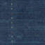 Hand Knotted Wool Area Rug in Navy
