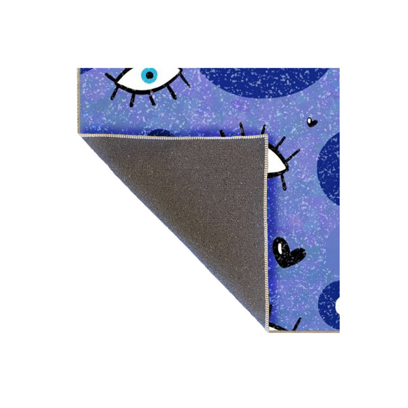 Tapis bleu lavable, Sous-tapis carré 3 pi 3 po inclus