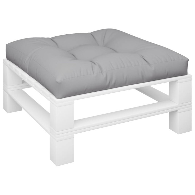vidaXL Pallet Cushion Anthracite 100% polyester 27.6x27.6x4.7 in, 27.6" H x 27.6" W x 4.7" D, Anthracite