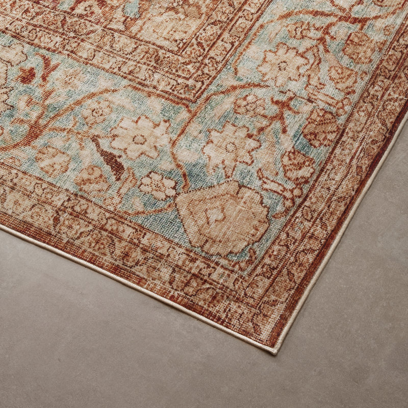 Oriental Machine Printed Area Rug, Rectangle 243.8 x 304.8 cm