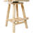 Rustic Bar Stool - Fir Wood Construction, Chair With Footrest,Wide Armrest, Rustic Kitchen Stool, Tall Bistro Chair For Dining Room, Restaurant, Pub, 4-Foot,Light Brown Color
