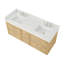 Ensemble de meuble-lavabo mural 60 po en chêne scandinave Isola-134530805-134530804