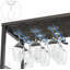 Cabinet/Enclosed Storage Wine Bottle & Glass Rack-1501764519
