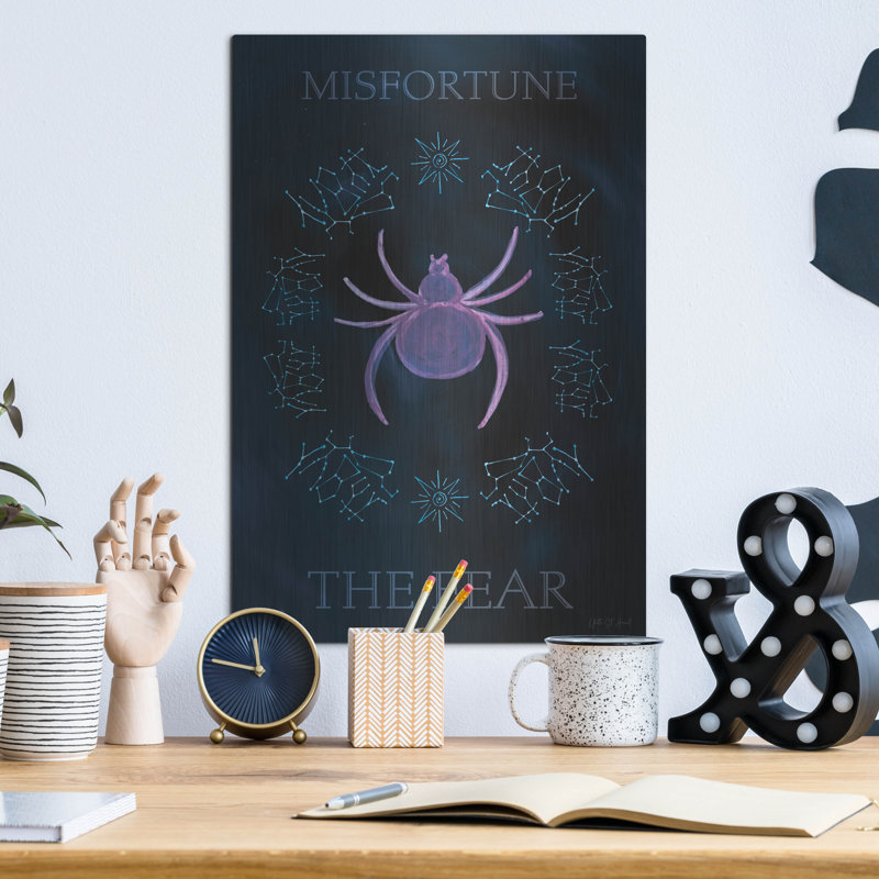 Art mural en métal de luxe «Mystical Fortune 7» par Yvette St. Amant, H 16 po x l 12 po