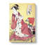 Lady With A Fan by Chobunsai Eishi - Wrapped Canvas Print-55365488