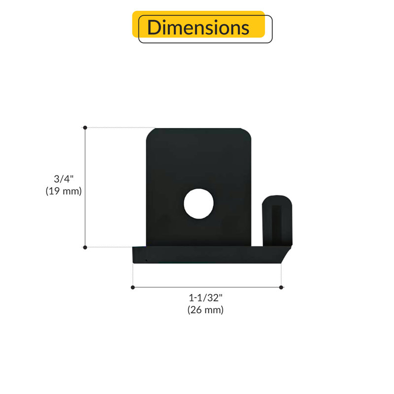  Balance Vent Bracket Black Finish, Black