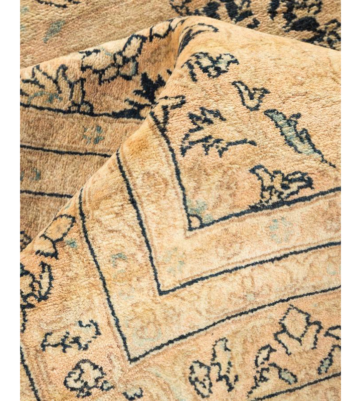 Keenan Multicolor Hand-Knotted Wool Runner Rug, 9' x 18'10"