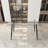 51" Dining Table Modern Minimalist Rectangular Glass For 4-6 With 0.31" Tempered Glass Tabletop And Black Metal Legs, Writing Table Desk-224325345