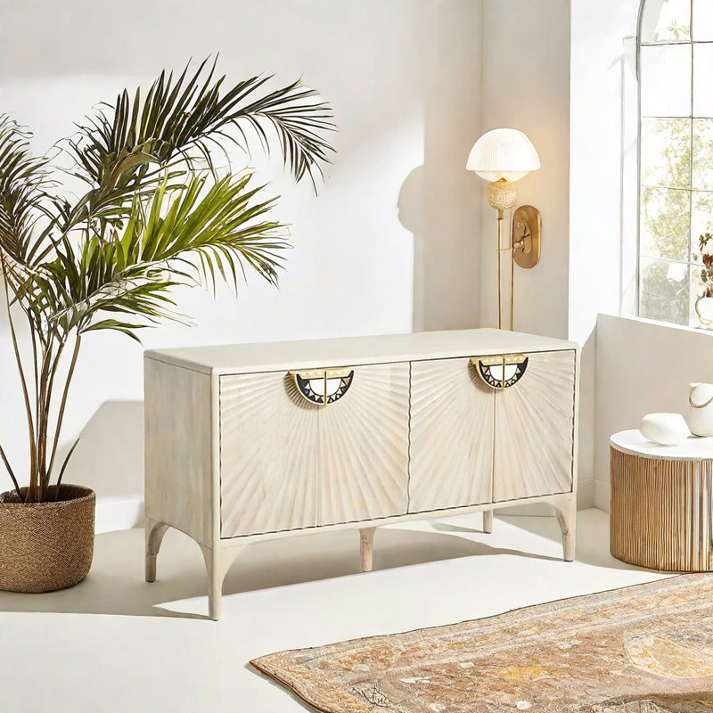 Armoire d'appoint de style européen, Blanc