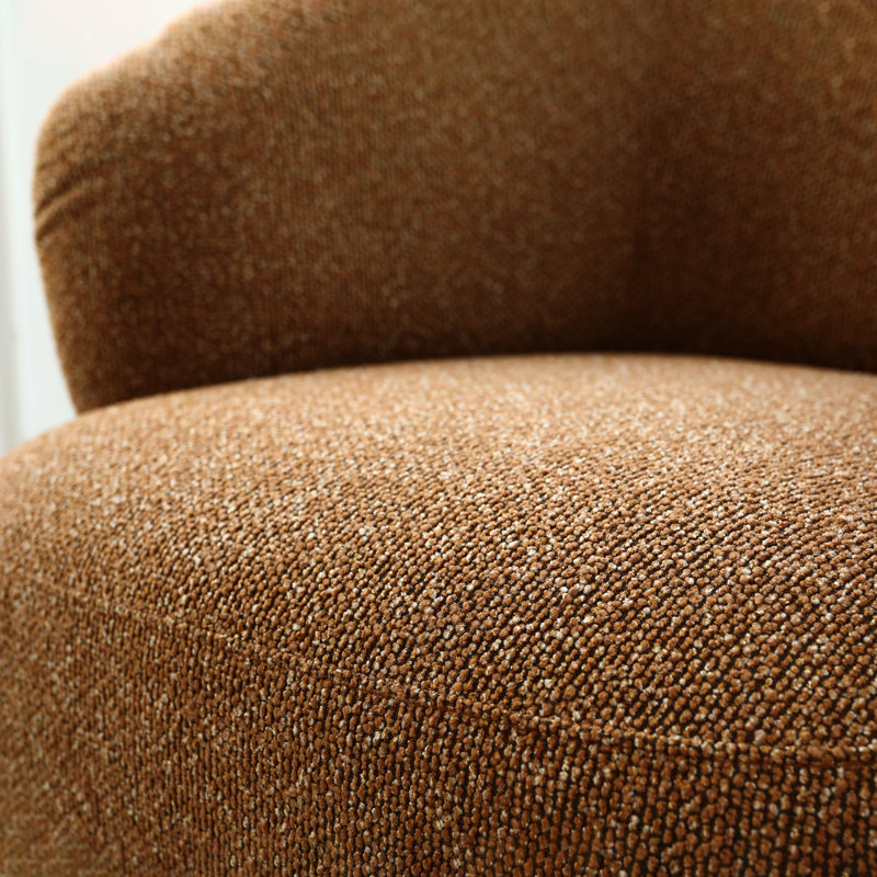 Eiryn 32'' Wide Chenille Swivel, Rust Chenille
