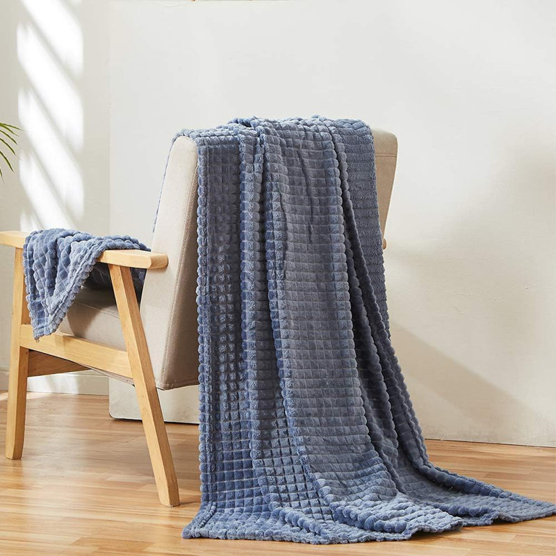 Throw Blanket For Couch-Super Soft Fluffy Blankets, Navy Blue