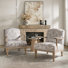 Chaise d'appoint de ferme l 27,75 po Amilio