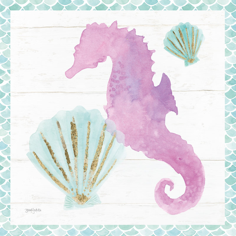 Mermaid Friends VI by Jenaya Jackson - Wrapped Canvas Painting, 91cm H x 91cm W