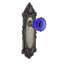 Victorian Plate with Crystal Cobalt Door Knob-104166446-104166445