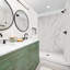Panneau de douche en composite à trois parois l 48 po x H 36 po x 36 po Polymarm-109218686