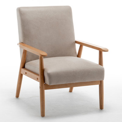 Fauteuil de style moderne Mid-Century de 25,38 po de largeur