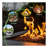 28in Propane Fire Pits Table, 50000 BTU Gas Square Outdoor Dinning Firepit Fireplace Dinning Tables with Lid, Lava Stone, ETL Certification, for Outside Garden Backyard Deck Patio